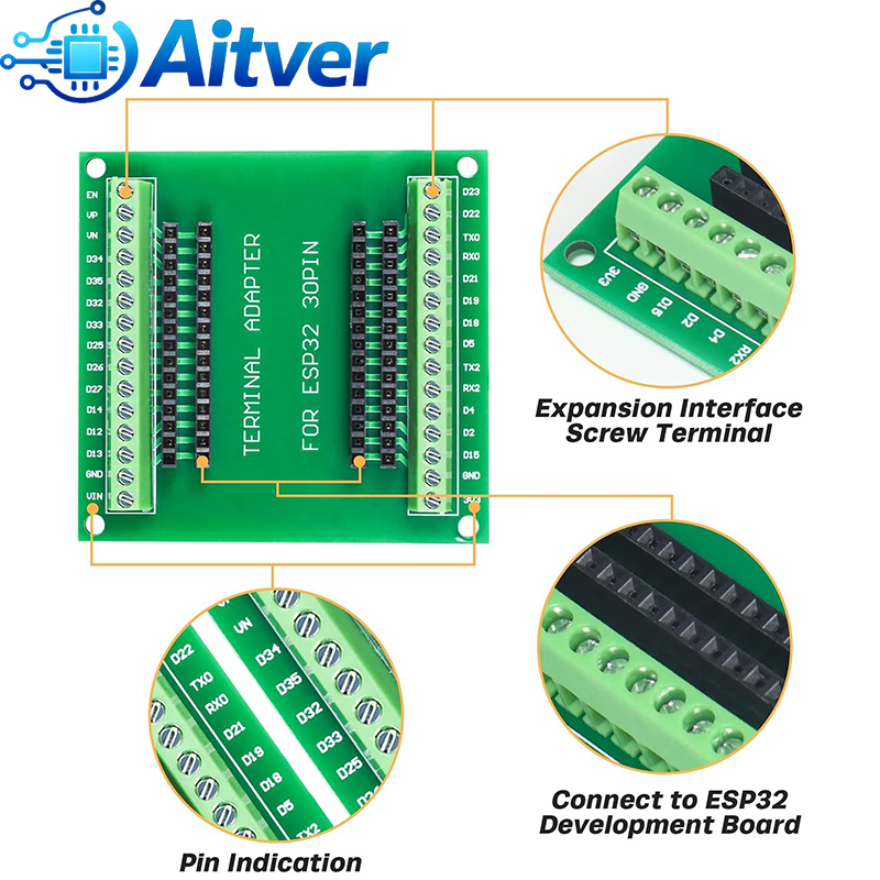 ESP32 30PIN Expansion Board +  - огляд і ціна Esp32 Devkit