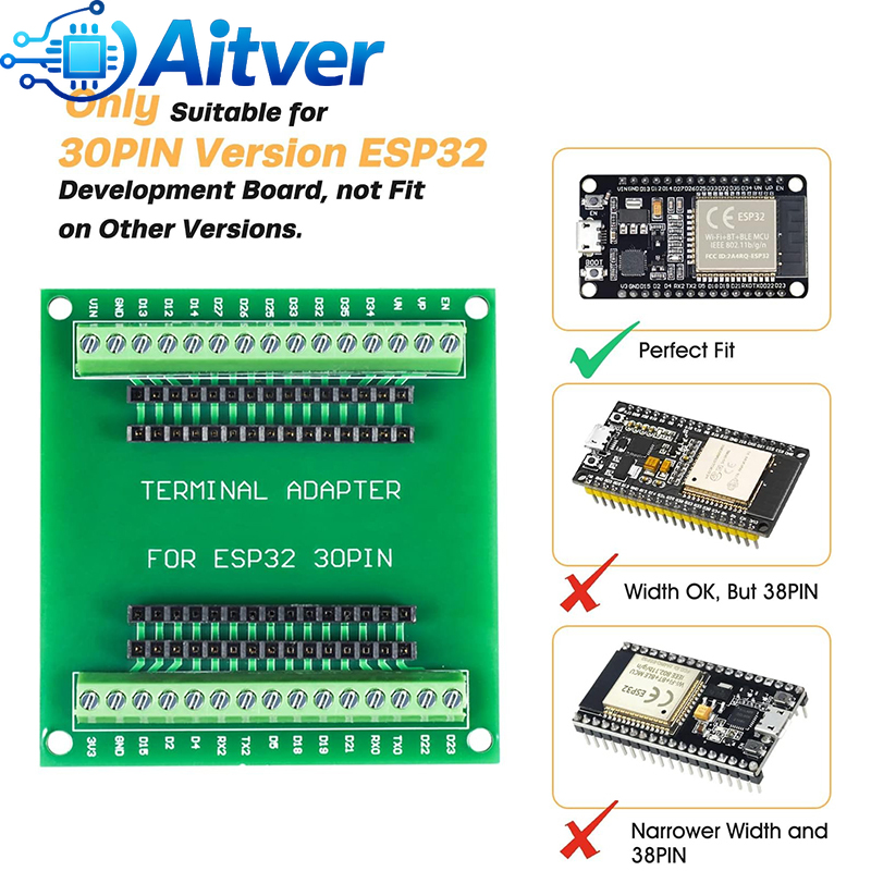 ESP32 30PIN Expansion Board +  - огляд і ціна Esp32 Devkit