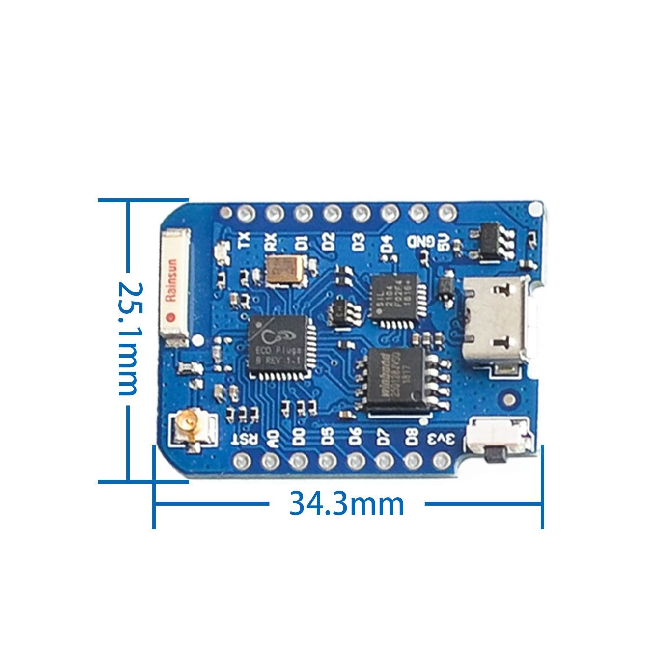 WEMOS D1 Mini Pro 4M 16M Bytes - огляд і ціна Esp8266 Nodemcu