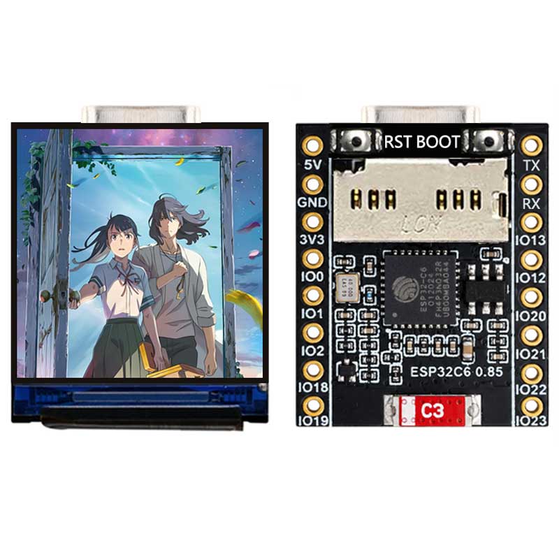 ESP32 C6 0.85 Inch 128X128 IPS - огляд і ціна Esp32 C6