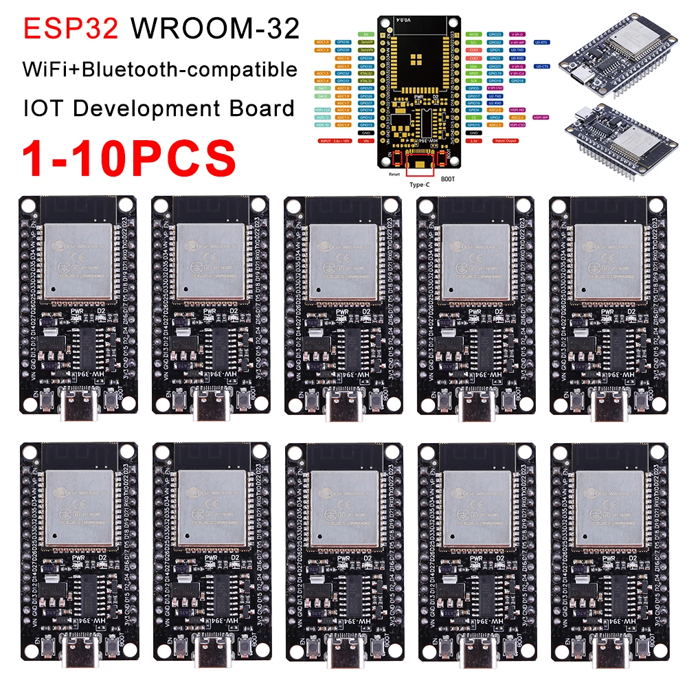 1-10PCS ESP32 Development Boar - огляд і ціна Esp32 Wifi Bluetooth Module