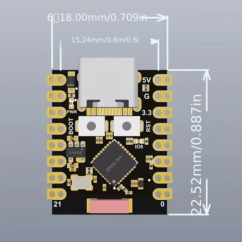 ESP32 C3 Development Board Int - огляд і ціна Esp32 C3