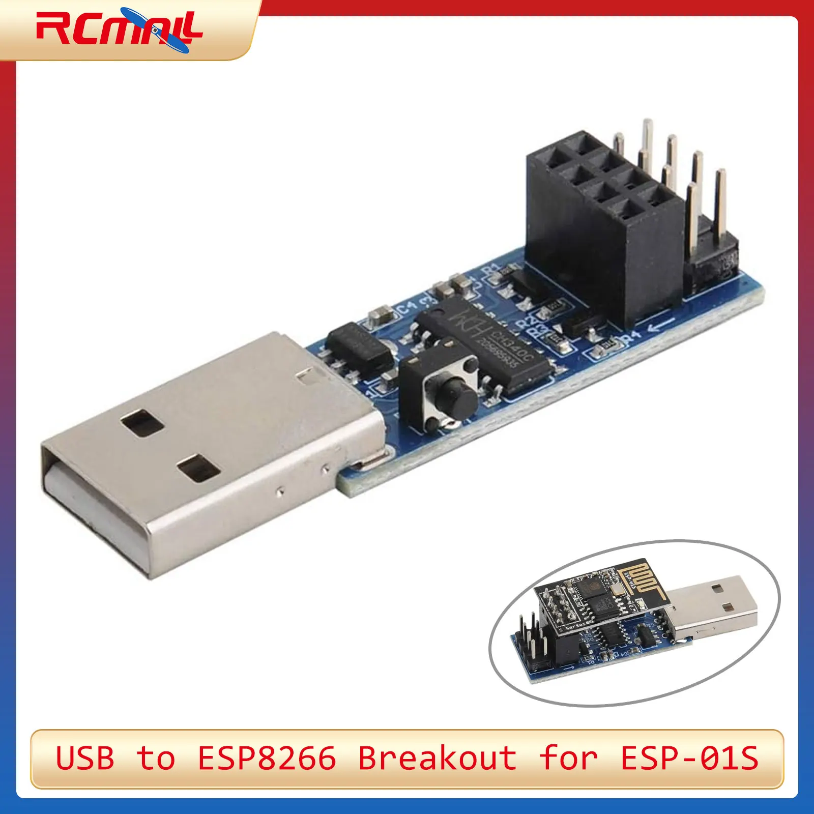 USB to ESP8266 Breakout CH340C - огляд і ціна Esp8266