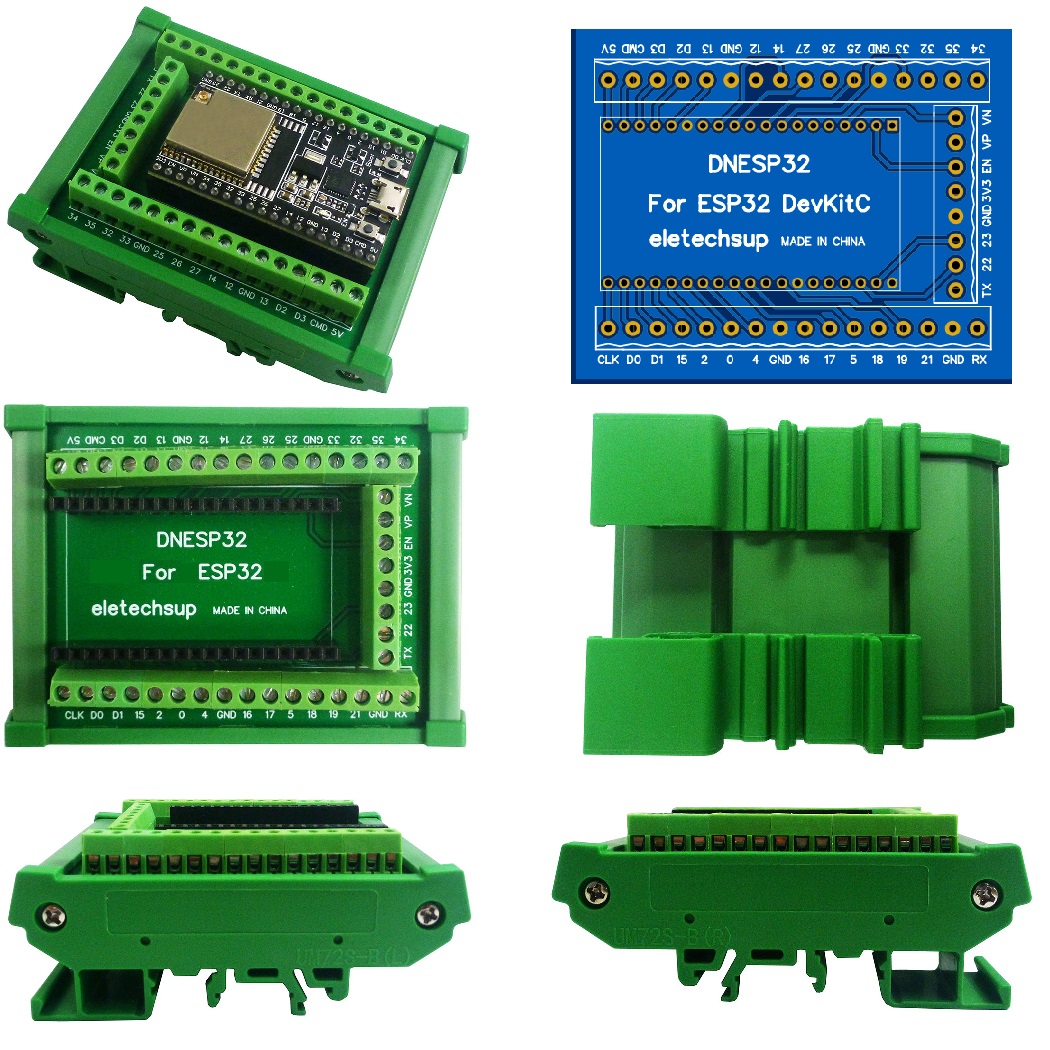 ESP32 DIN Rail Mount Screw Ter - огляд і ціна Esp32 Devkit