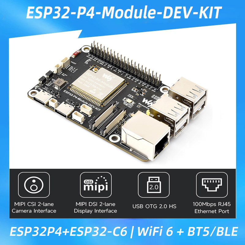 ESP32-P4 + ESP32-C6 Developmen - огляд і ціна Esp32 P4