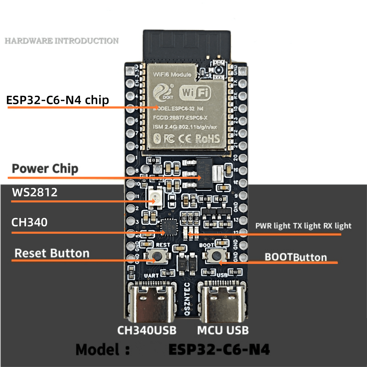 ESP32-C6-DevKitC-1 ESP32-C6 Co - огляд і ціна Esp32 S2