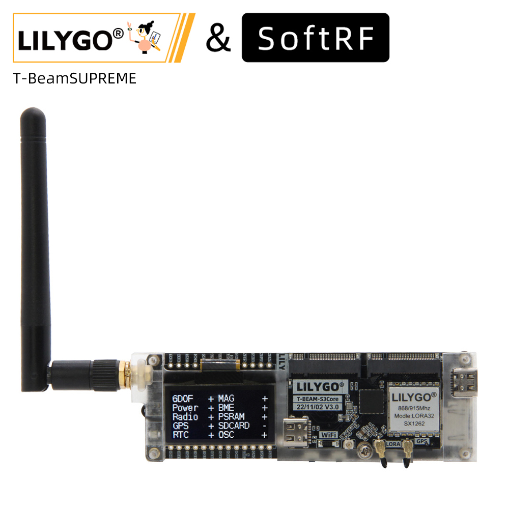 LILYGO® SoftRF T-Beam SUPREME  - огляд і ціна Esp32 Wifi Bluetooth Module